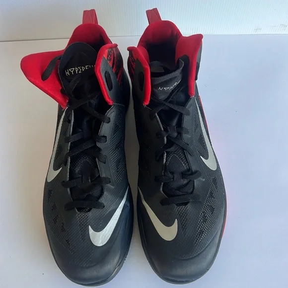 NIKE Zoom Hyperfuse 2013 SIZE 15 Black Red - Picture 2 of 9